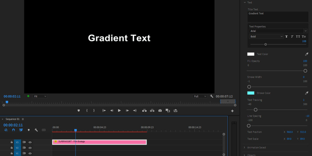5 Cool Things You Can do with SuperMOGRT in Premiere Pro - Animated Gradient Text Layer v3