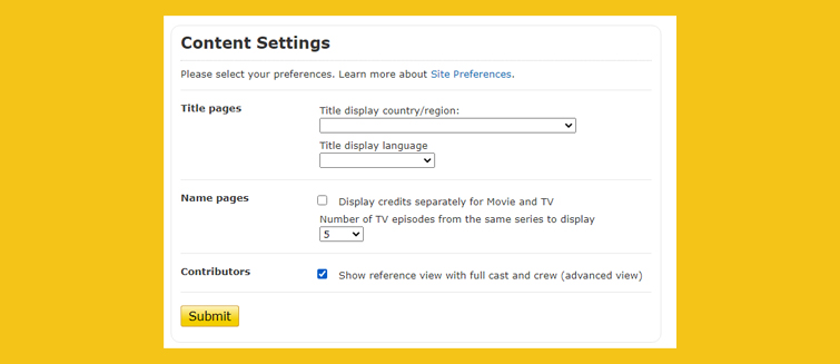 Get IMDb to Show the Old Layout With All Cast and Crew Members - Contributor View