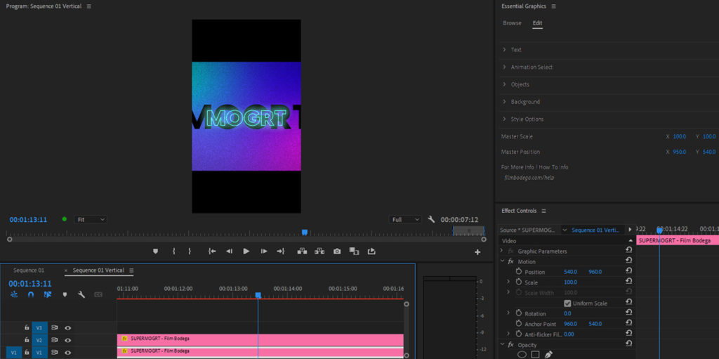 5 Cool Things You Can do with SuperMOGRT in Premiere Pro -Duplicate Sequence