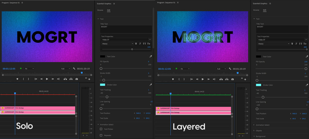 5 Cool Things You Can do with SuperMOGRT in Premiere Pro - Layer Titles Bottom