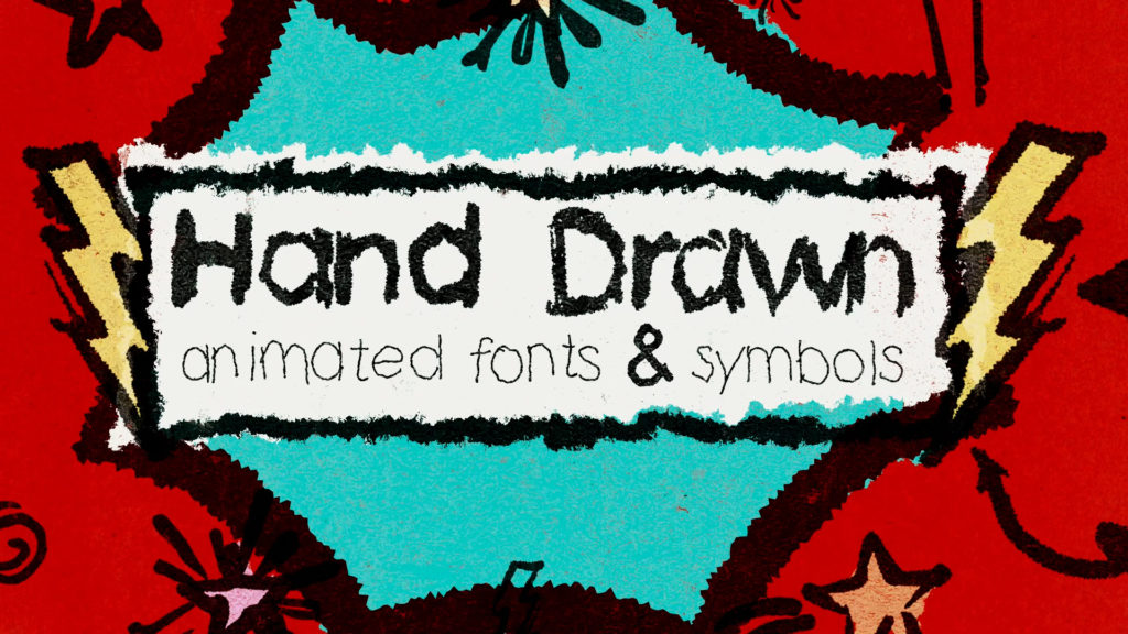 Hand Drawn Animated Fonts & Symbols